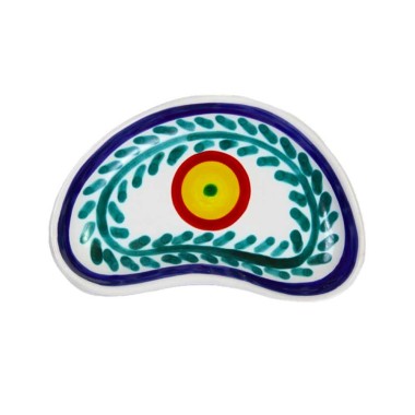 Handmade sicilian Half Moon Tray Selinunte de simone pottery Handmade sicilian Half Moon Tray Selinunte de simone pottery